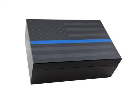 Porto Blue Line Flag Humidor By Humidor Supreme