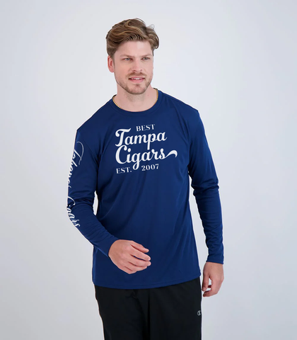 Mr Ybor Long Sleeve Shirt Navy Blue